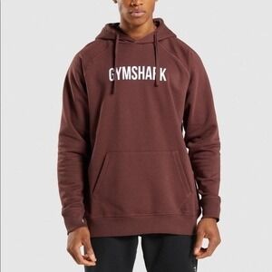Gymshark Apollo Hoodie Mens Medium Burgundy Excellent Cotton Blend